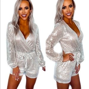 Sequin romper
